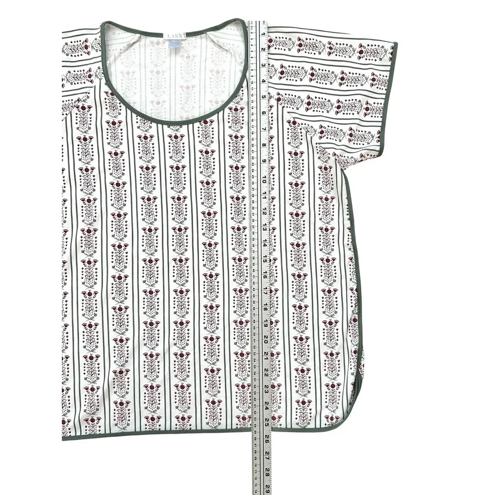 Lake Pajamas Women's Top Shirt XXL Scarlet Antoinette Limited Edition‎ Holiday